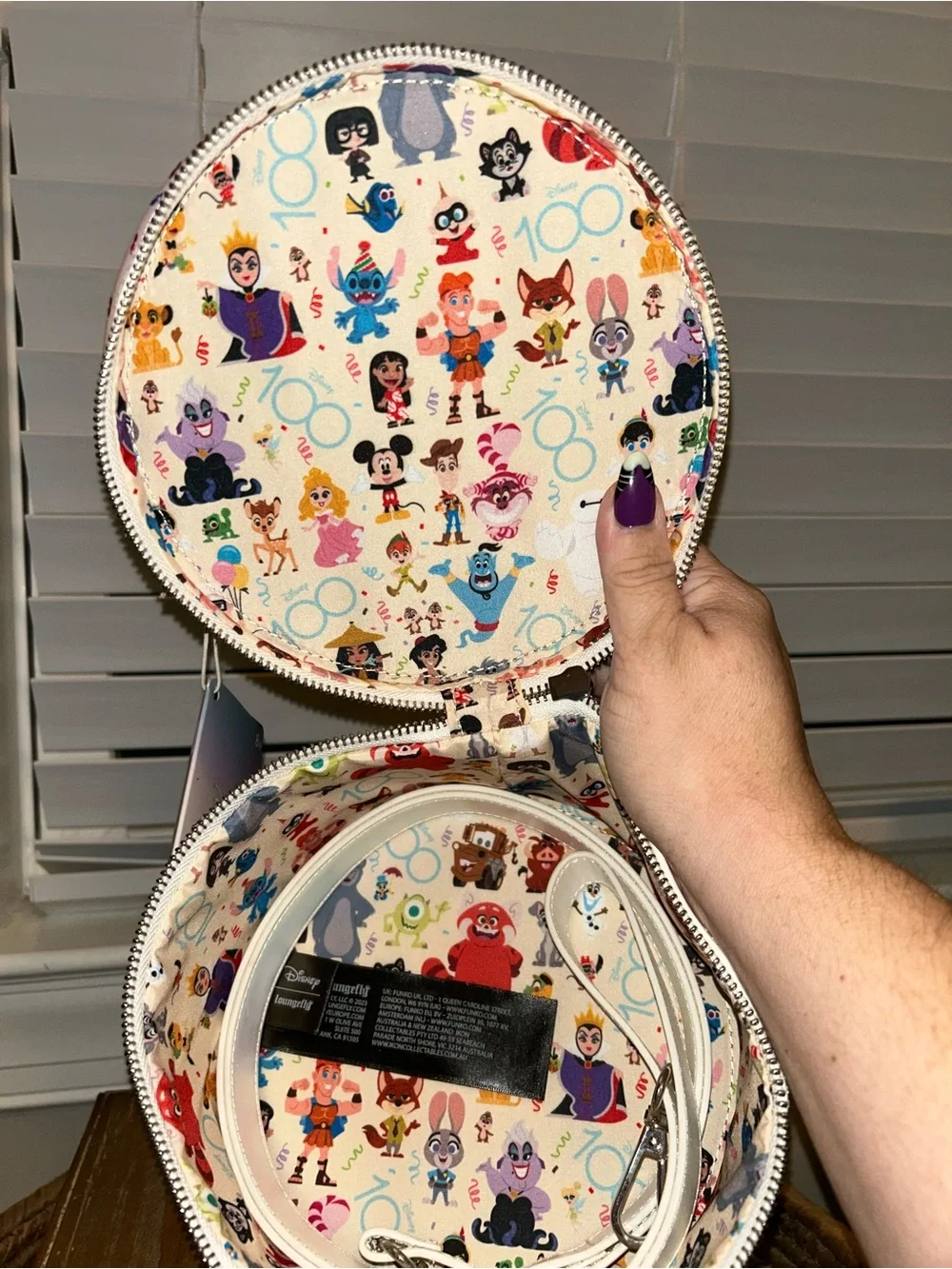 Disney 100 Loungefly Holographic Cake Crossbody
